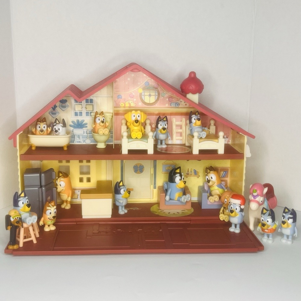 Bluey Family Home Playset Heeler House With 18 Figures And 10 Accessories 2018